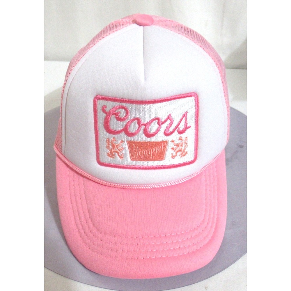 Coors Banquet Pink Snapback Mesh Baseball Cap One Size Adult